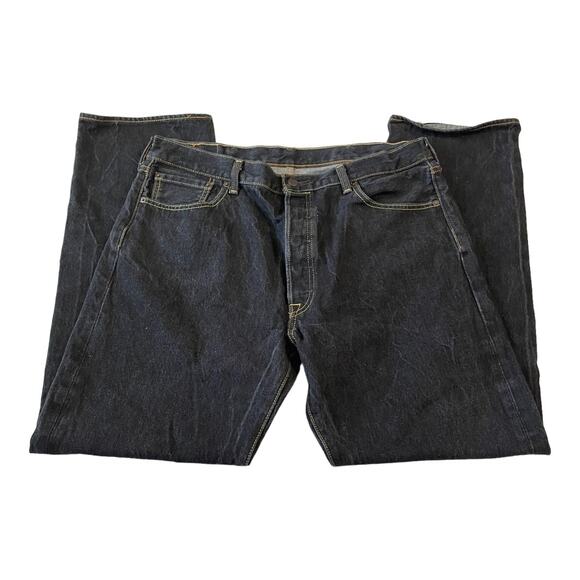 Levis 501 Mens Jeans Size 38 Original Fit Button Fly Straight Leg Inseam 31" - Picture 6 of 12
